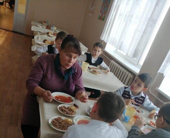 агрядская Галина Валентиновна, член партии «Единая Россия» провела мониторинг качества   школьного питания.
